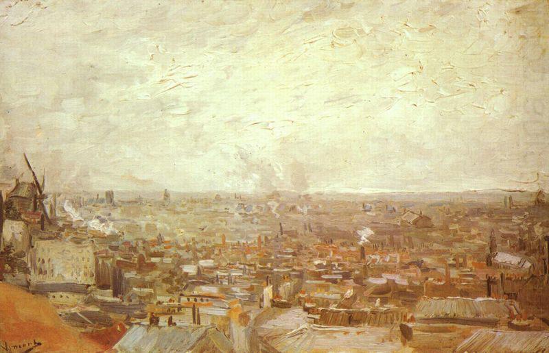 Vincent Van Gogh Blick vom Montmartre china oil painting image